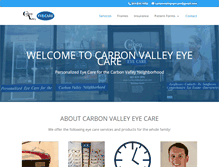 Tablet Screenshot of carbonvalleyeyecare.com